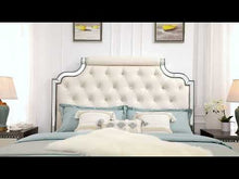 Load and play video in Gallery viewer, Ostrich Embossed Leather 5pc Bedroom Set (2 styles)