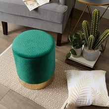 Load image into Gallery viewer, Diamond Cut Velvet Stool