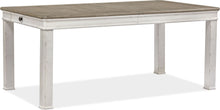 Load image into Gallery viewer, 7pc Magnussen Furniture Bellevue Manor Rectangular Dining Set in White Weathered Shutter