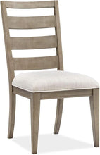 Load image into Gallery viewer, 7pc Magnussen Furniture Bellevue Manor Rectangular Dining Set in White Weathered Shutter