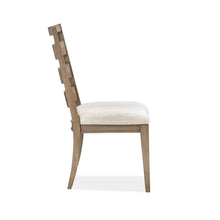 Load image into Gallery viewer, 7pc Magnussen Furniture Bellevue Manor Rectangular Dining Set in White Weathered Shutter