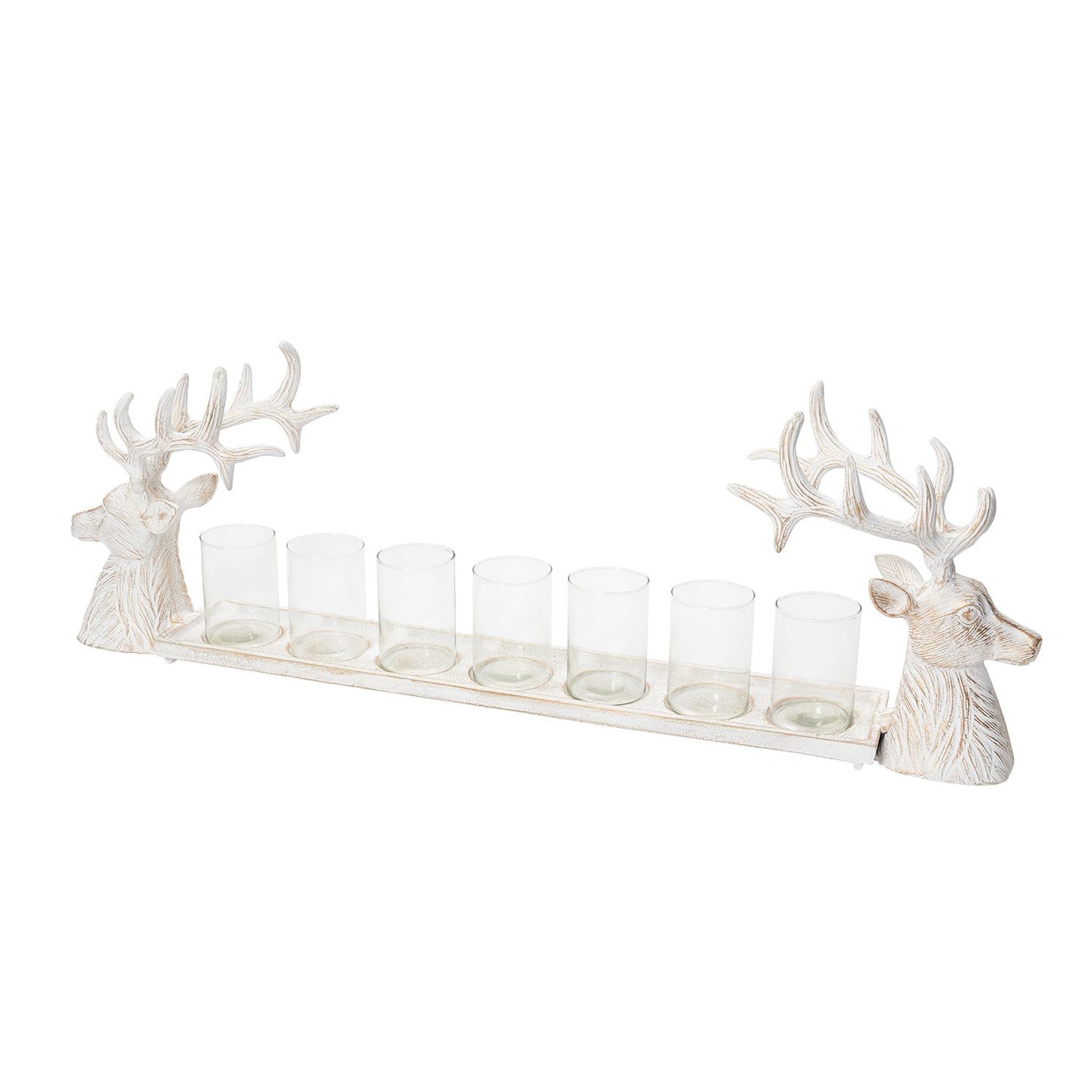 Dual Deer Head 7 Votive Holder